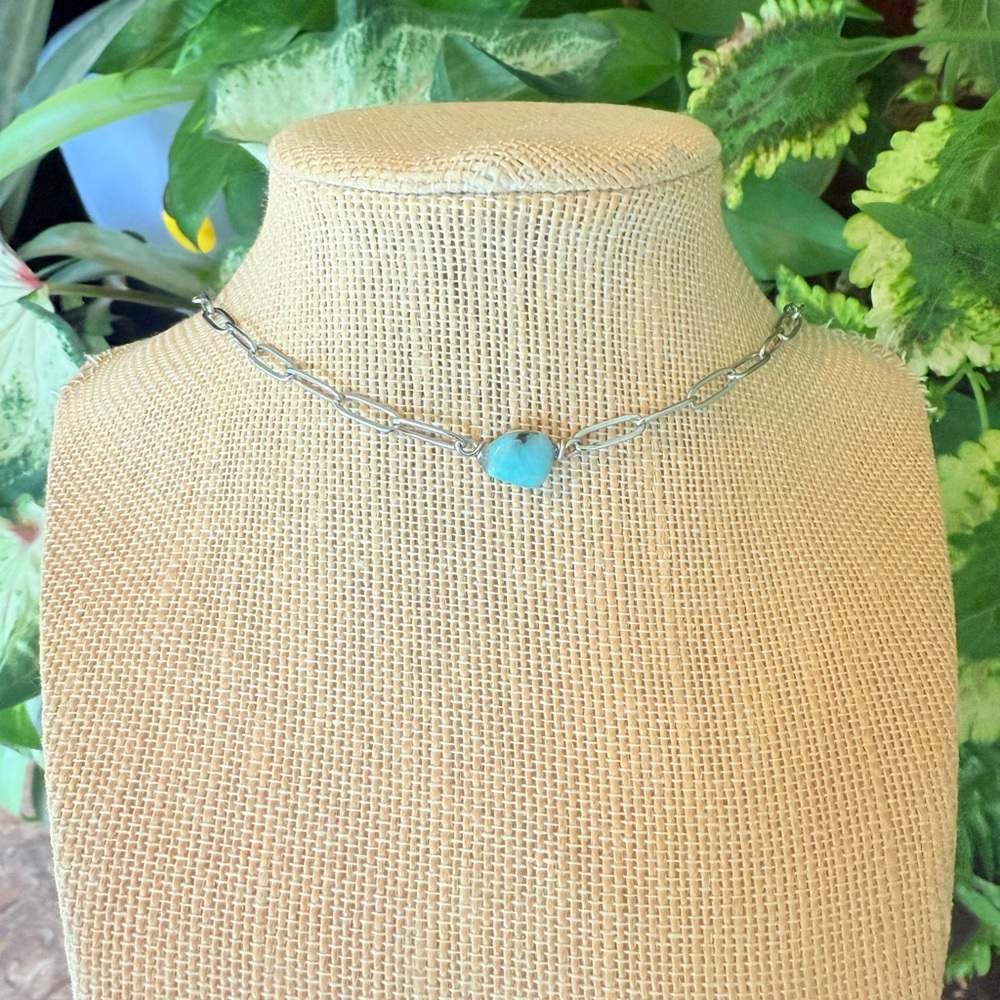 Amazonite Set Split Crystal Necklace - image 3